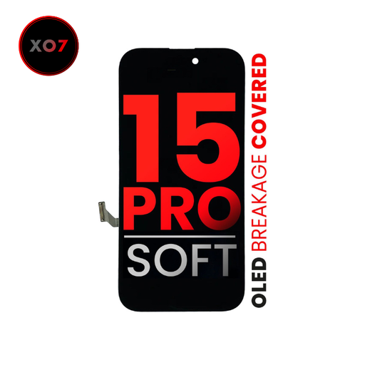 [107082130403] Bloc écran OLED compatible iPhone 15 Pro - XO7 - Soft