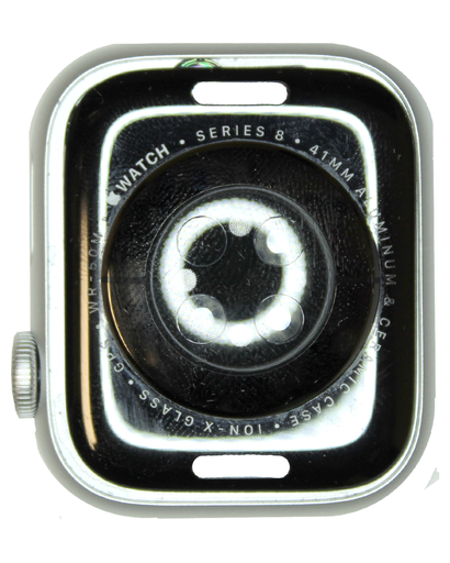 [107082052156] Boitier compatible Apple Watch Serie 8 - 41 mm - Aluminum-Argent - Version GPS - Grade A