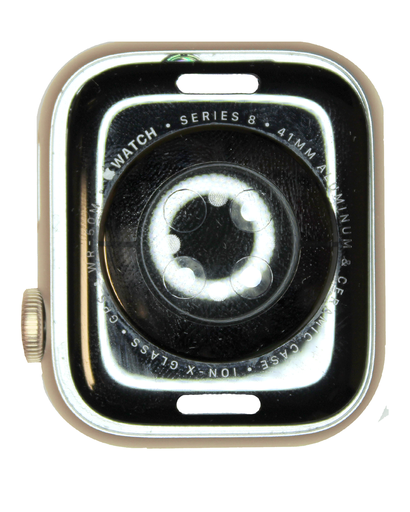 [107082052152] Boitier compatible Apple Watch Serie 8 - 41 mm - Aluminum/Lumière Stellaire - Version GPS - Grade A