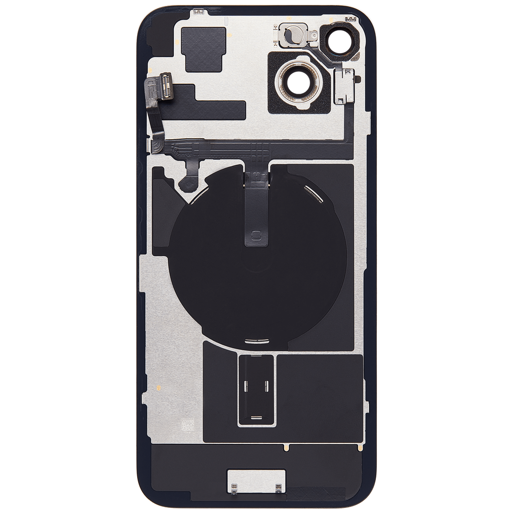 Vitre arrière avec adhésif et MagSafe original pour iPhone 15 Plus - Avec Logo - Grade A - Jaune