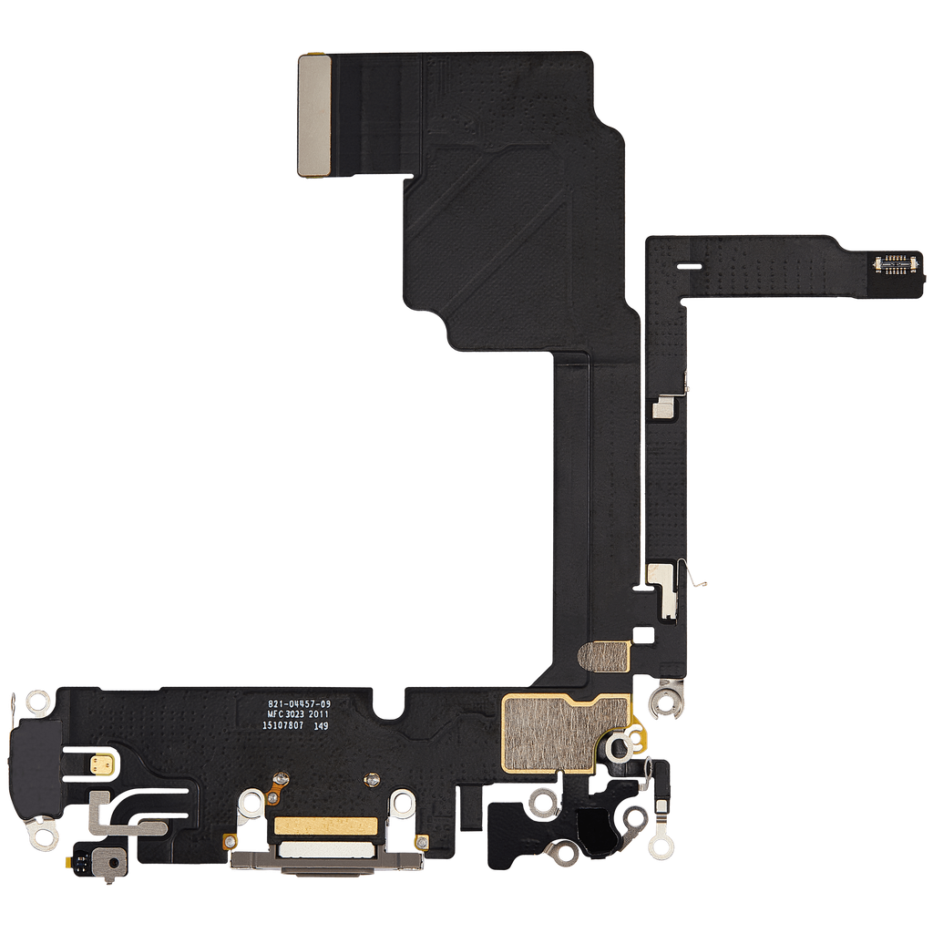Connecteur de charge avec nappe compatible iPhone 15 Pro - Premium - Titane Naturel