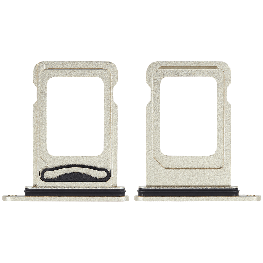 Tiroir SIM double compatible iPhone 15 - 15 Plus - Jaune