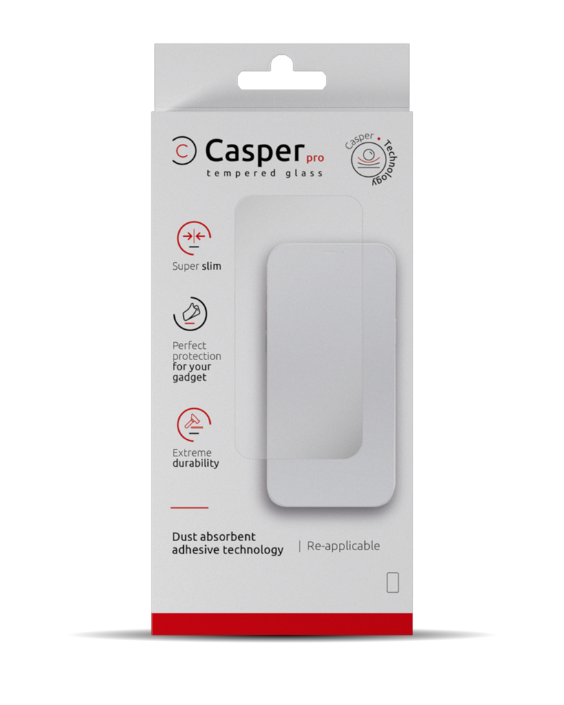 Verre trempé Clair compatible iPhone 15 Pro - Casper Pro