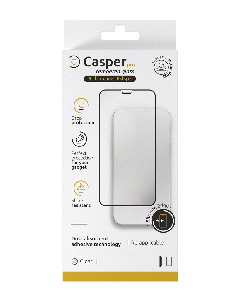Verre trempé Clair compatible iPhone 15 Pro - Casper Pro Silicone