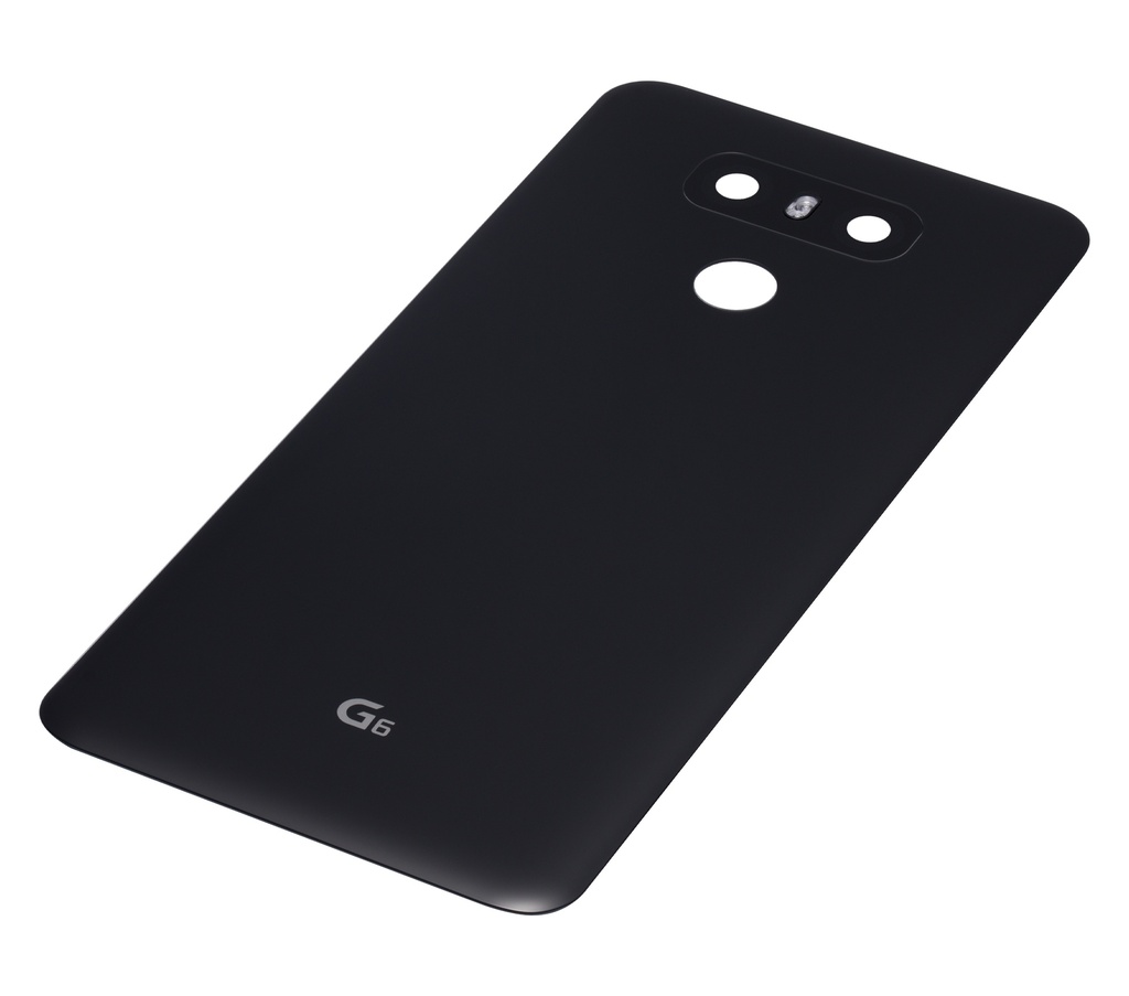 Vitre arrière avec adhésif compatible LG G6 - Noir