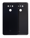Vitre arrière avec adhésif compatible LG G6 - Noir
