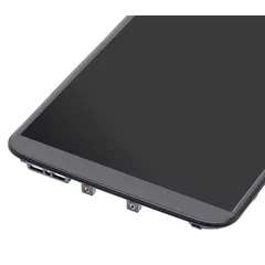 Bloc écran OLED avec châssis compatible OnePlus 5T - Aftermarket Plus - Noir