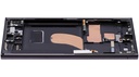 Bloc écran OLED avec châssis compatible SAMSUNG S23 Ultra - Version US - Aftermarket Plus - Phantom Black