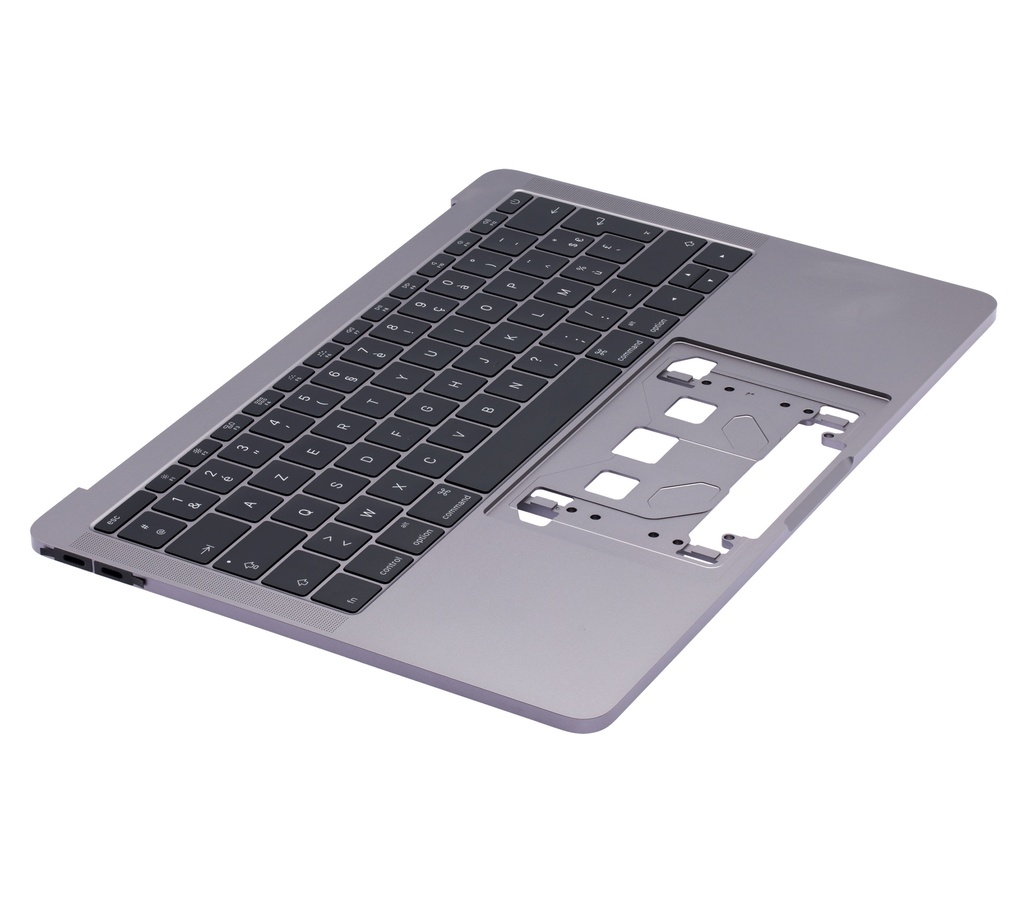 Top case avec clavier AZERTY pour MacBook Pro 13" Retina A1708 - Fin 2016 - Milieu 2017 - Space Gray