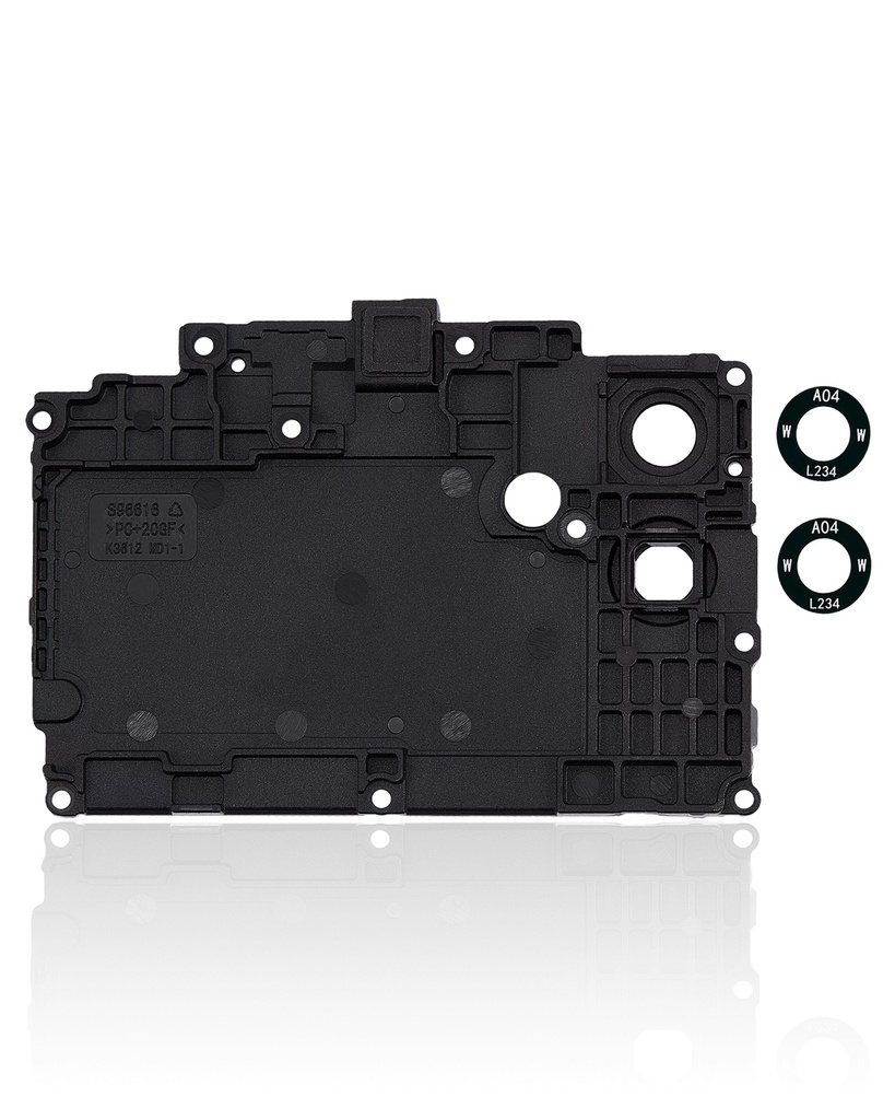 Lentille caméra arrière avec support compatible Samsung Galaxy A04 A045 2022 - Noir