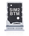 Tiroir SIM double compatible Samsung Galaxy A80 A805 2019 - Blanc