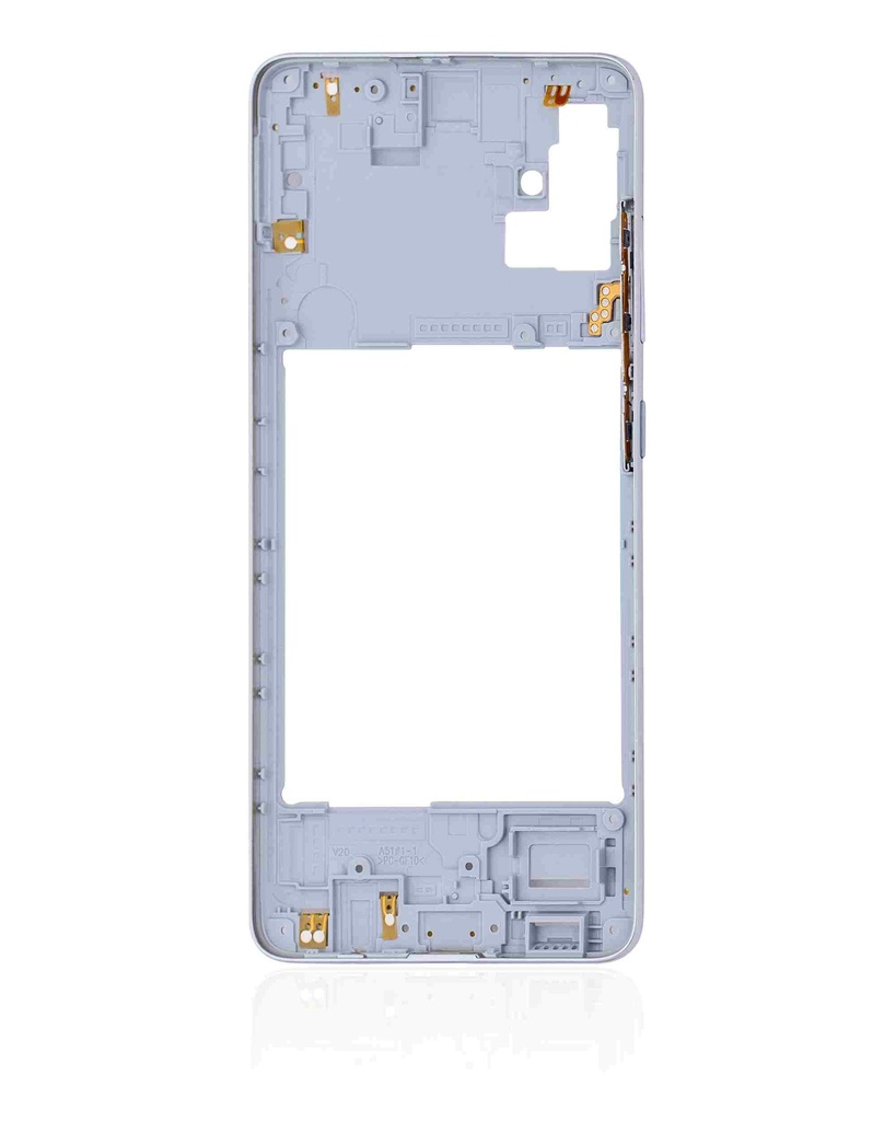 Châssis central compatible SAMSUNG A51 4G - A515 - 2019 - Prism Crush White
