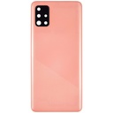 Vitre arrière avec lentille caméra arrière compatible Samsung Galaxy A51 4G A515 2019 - Aftermarket Plus - Prism Crush Pink