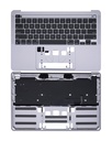 Top case avec clavier AZERTY pour MacBook Pro 13" A2338 - Fin 2020 - Gris