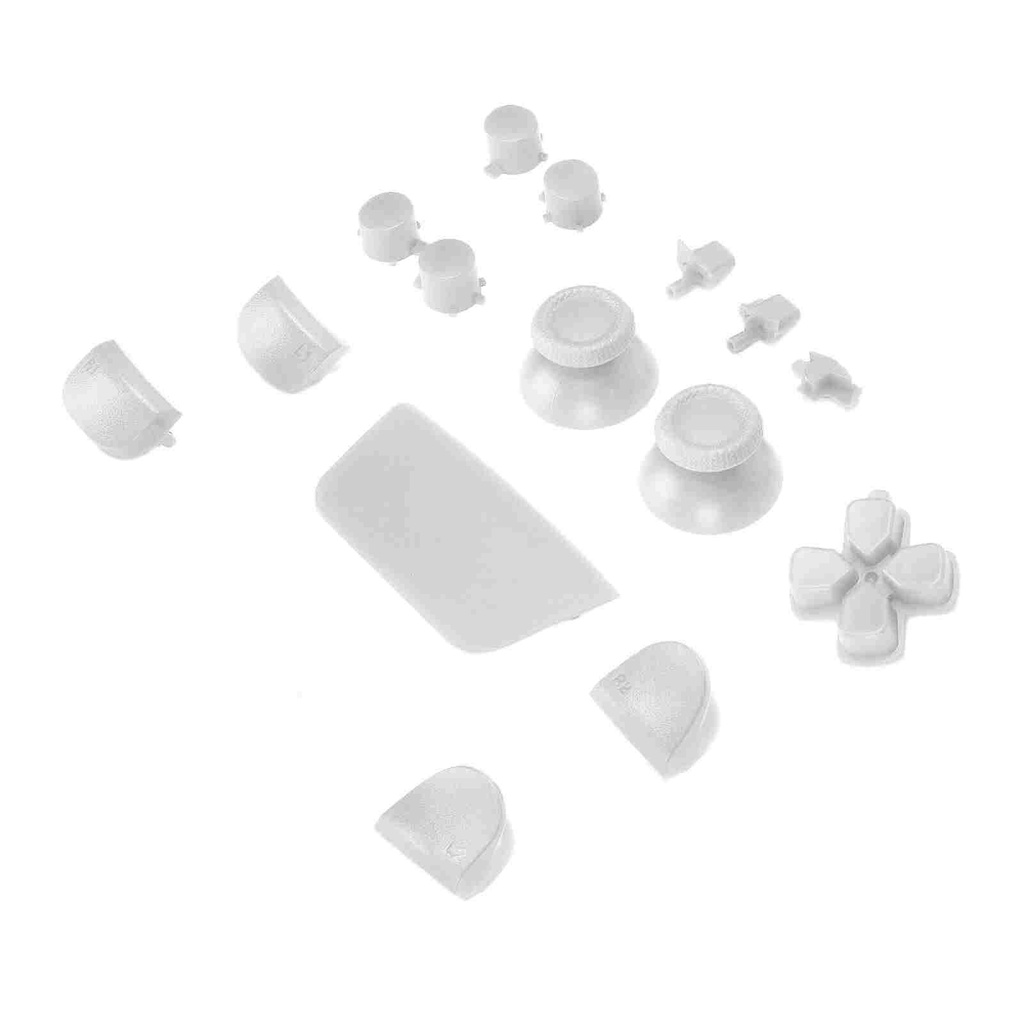 Ensemble boutons manette Playstation 5 - 16 pièces - Blanc