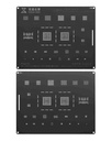 Stencil pochoir de rebillage pour SAMSUNG A53 - A536 - Exynos 1280 - E8825 - CPU - Qianli SAM15 QS208 - Noir