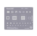 Stencil pochoir de rebillage pour SAMSUNG S21 / S21 Plus / S21 Ultra Series G998U - G996U - Z Flip 3 - Z Fold 3 - W22 - Exynos2100/Qualcomm Snapdragon888 SM8350 - CPU - Qianli QS165
