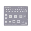 Stencil pochoir de rebillage compatible SAMSUNG S20 5G - S20 Plus 5G - S20 Ultra 5G - S20 FE 5G - Qianli QS82