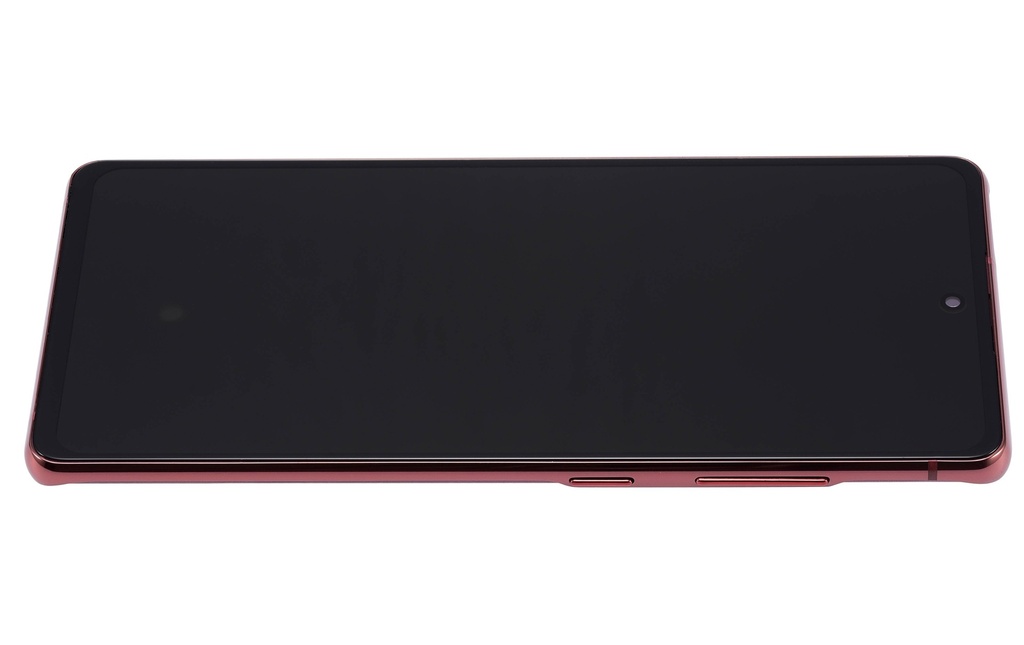 Bloc écran OLED avec châssis compatible Samsung Galaxy S20 FE 4G - 5G - Aftermarket Plus - Cloud Red