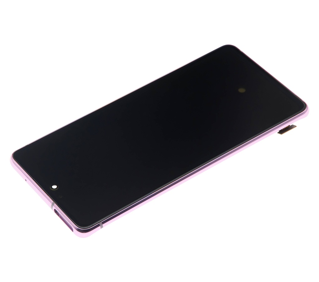 Bloc écran OLED avec châssis compatible Samsung Galaxy S20 FE 4G - 5G - Aftermarket Plus - Cloud Lavender
