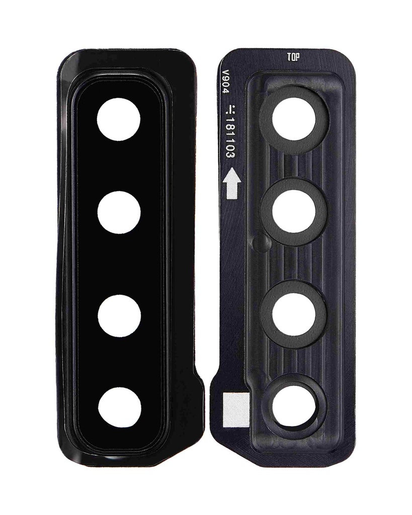 Lentille caméra arrière compatible SAMSUNG A9 - A920 2018 - Noir Caviar