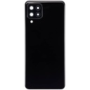 Vitre arrière avec lentille caméra arrière compatible Samsung Galaxy A22 4G A225 2021 - Aftermarket Plus - Noir
