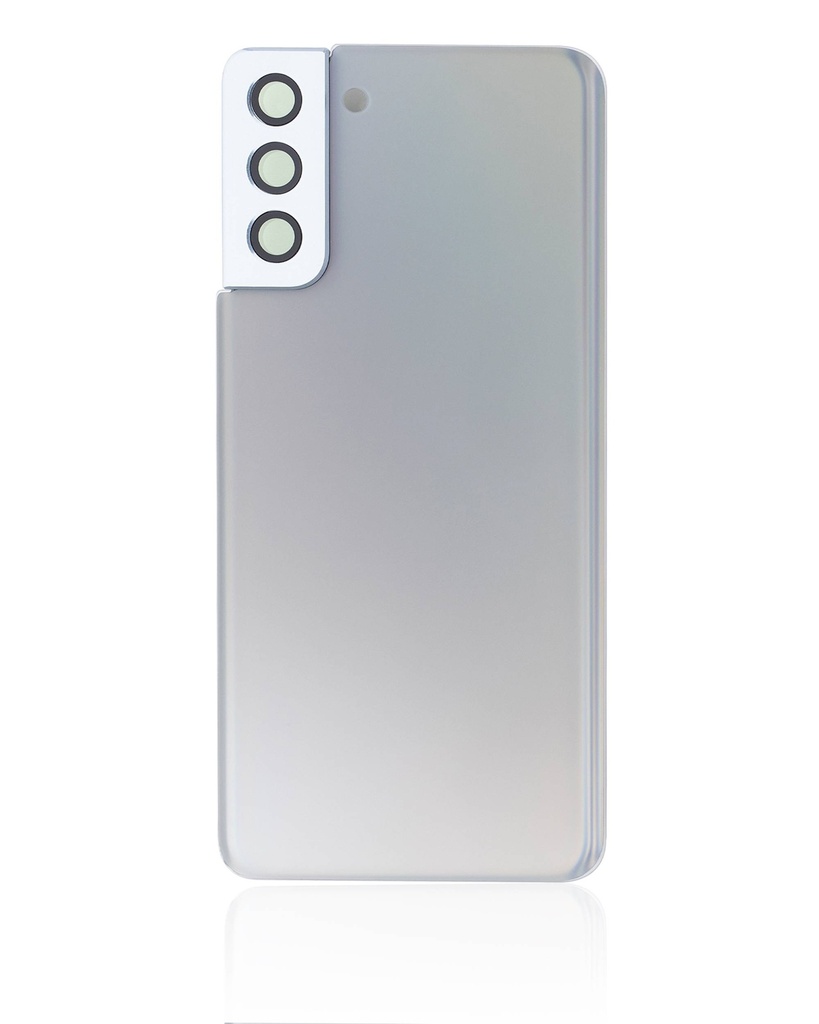 Vitre arrière avec lentille caméra compatible Samsung Galaxy S21 Plus - Sans Logo - Aftermarket Plus - Phantom Silver