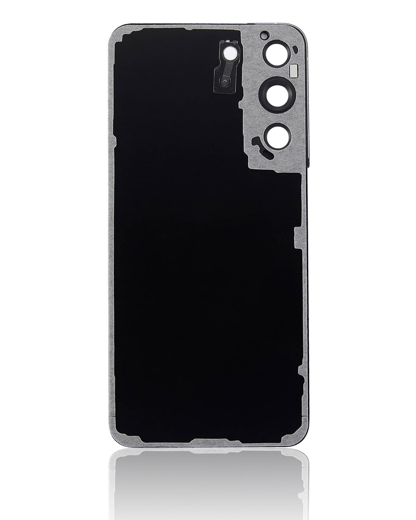 Vitre arrière avec lentille caméra compatible Samsung Galaxy S22 5G - Sans Logo - Aftermarket Plus - Phantom Black