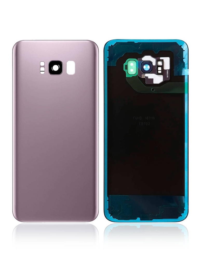 Vitre arrière avec lentille caméra compatible Samsung Galaxy S8 Plus - Sans logo - Aftermarket Plus - Rose Pink