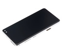 Bloc écran LCD avec châssis - sans capteur d'empreintes digitales compatible Samsung Galaxy S10 Plus - Aftermarket Plus: TFT - Prism White