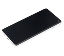 Bloc écran LCD avec châssis - sans capteur d'empreintes digitales compatible Samsung Galaxy S10 - Aftermarket Plus: TFT - Prism White
