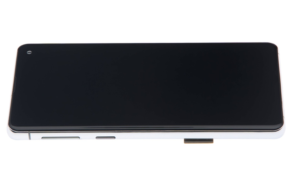 Bloc écran LCD avec châssis - sans capteur d'empreintes digitales compatible Samsung Galaxy S10 - Aftermarket Plus: TFT - Prism White