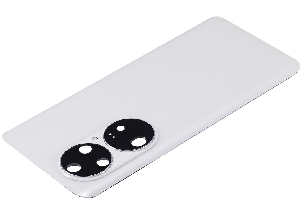 Vitre arrière avec lentille caméra compatible Huawei P50 Pro - Pearl White