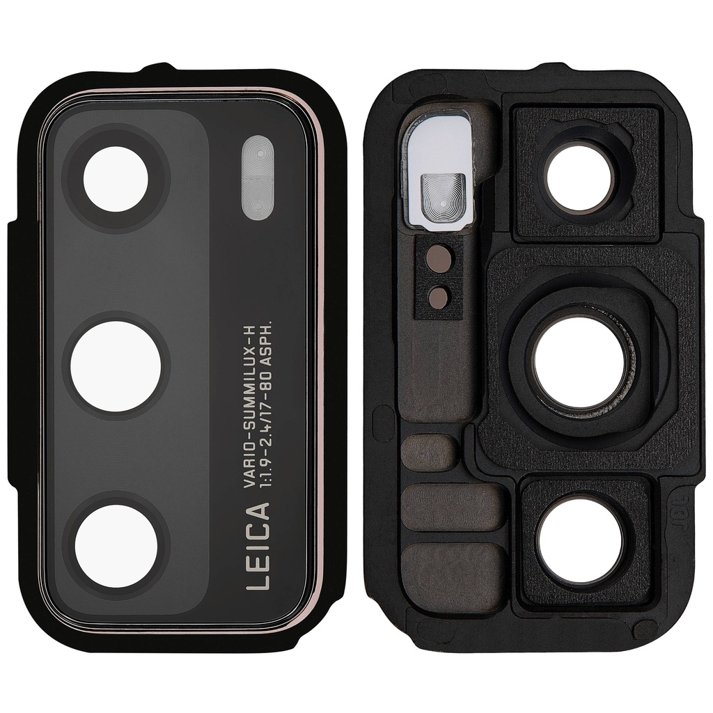 Lentille caméra arrière avec support compatible Huawei P40 - Blush Gold