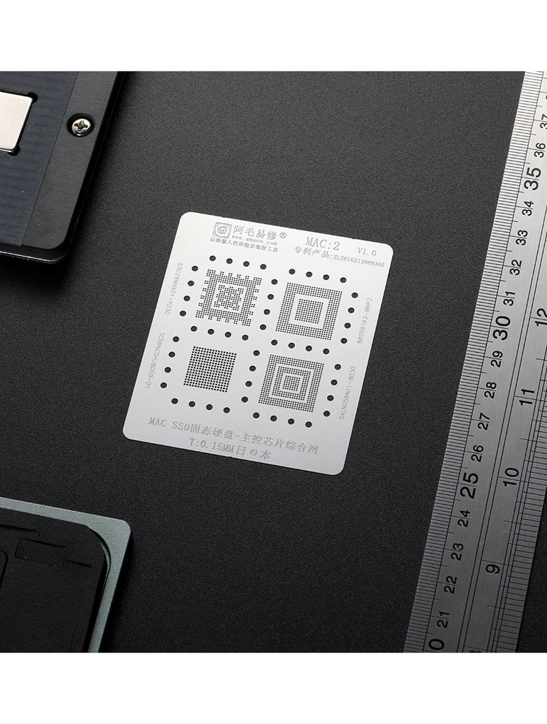 Stencil pochoir SSD compatible MacBooks - MAC 2