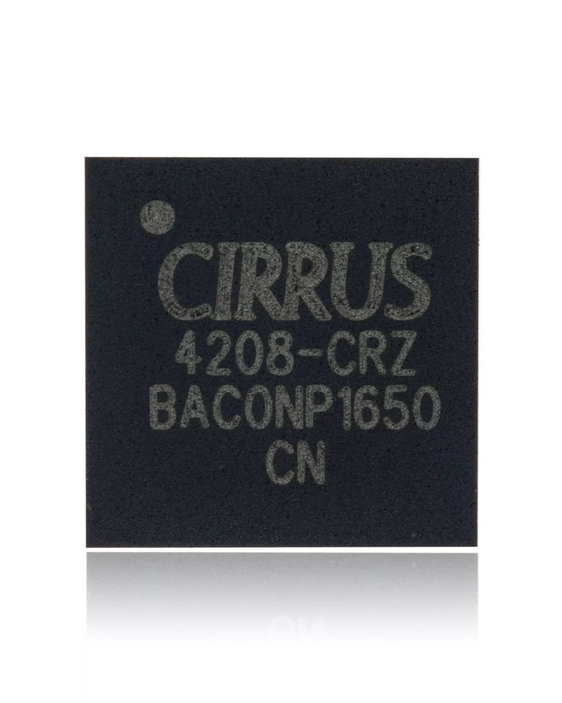 Contrôleur IC carte son compatible MacBook Pro Retina 13" - 15" A1502 - A1398 - Fin 2013 - Milieu 2014 - Début 2015 - Milieu 2015 - Cirrus CS4208-CRZR: 353S4080 - U6201: BGA-129 Pin