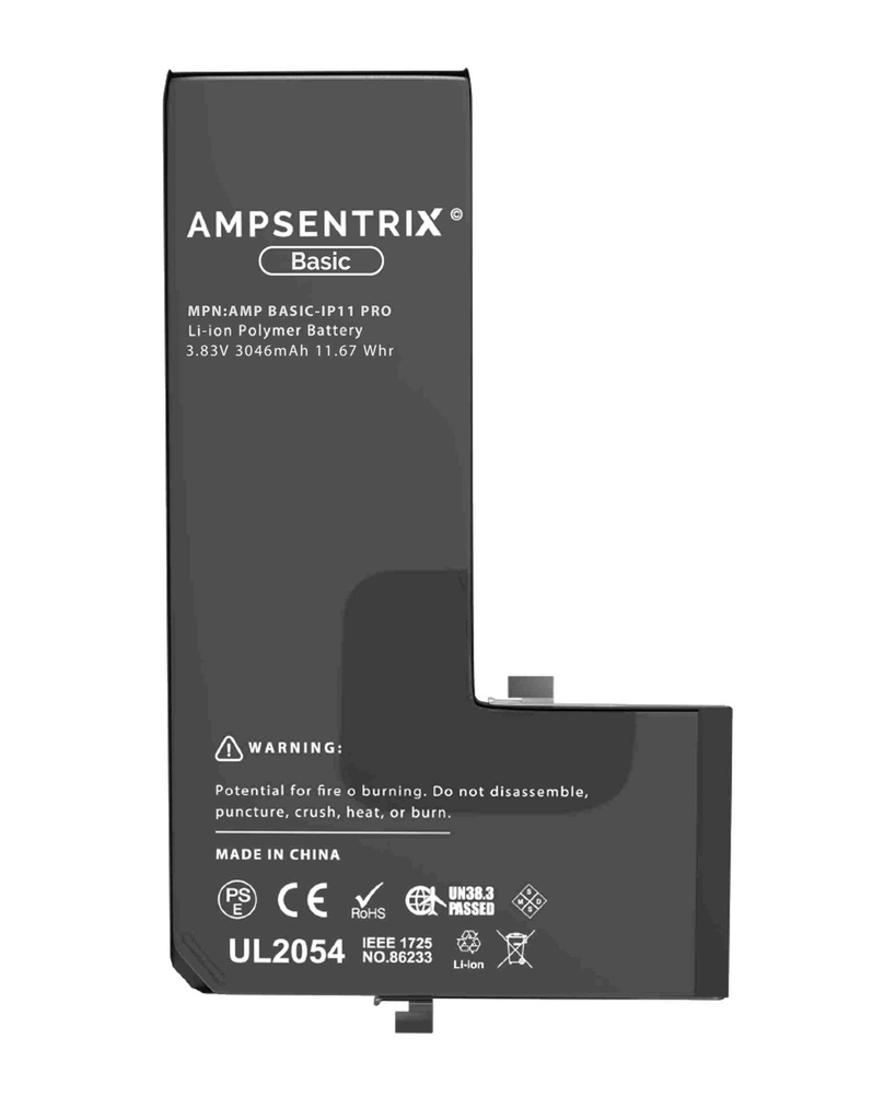 Batterie compatible iPhone 11 Pro - AmpSentrix Basic