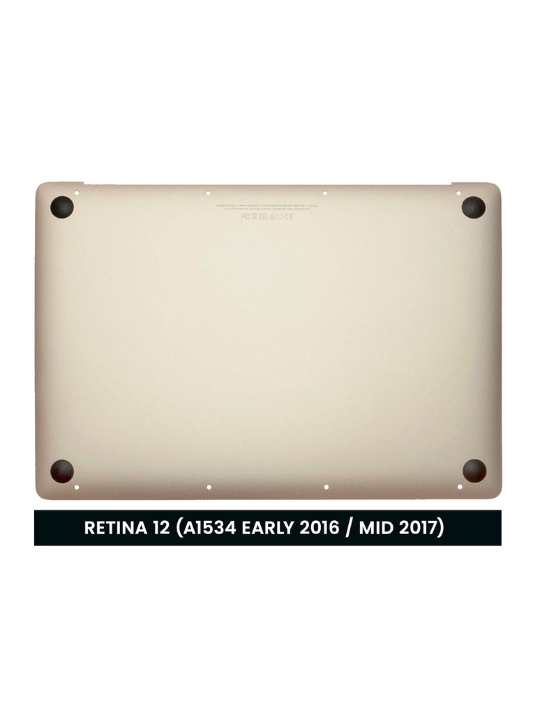 Coque inférieure avec batterie A1705 compatible MacBook Retina 12" - A1534 début 2016 milieu 2017 - Or