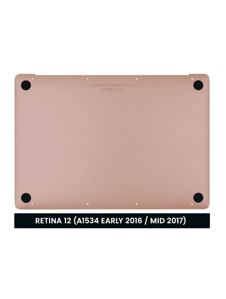 Coque inférieure avec batterie A1705 compatible MacBook Retina 12" - A1534 début 2016 milieu 2017 - Rose Gold