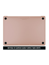 Coque inférieure avec batterie A1705 compatible MacBook Retina 12" - A1534 début 2016 milieu 2017 - Rose Gold
