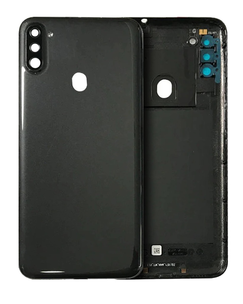 Vitre arrière avec lentille caméra pour SAMSUNG A11 - Version US - A115 2020 - SERVICE PACK - Noir