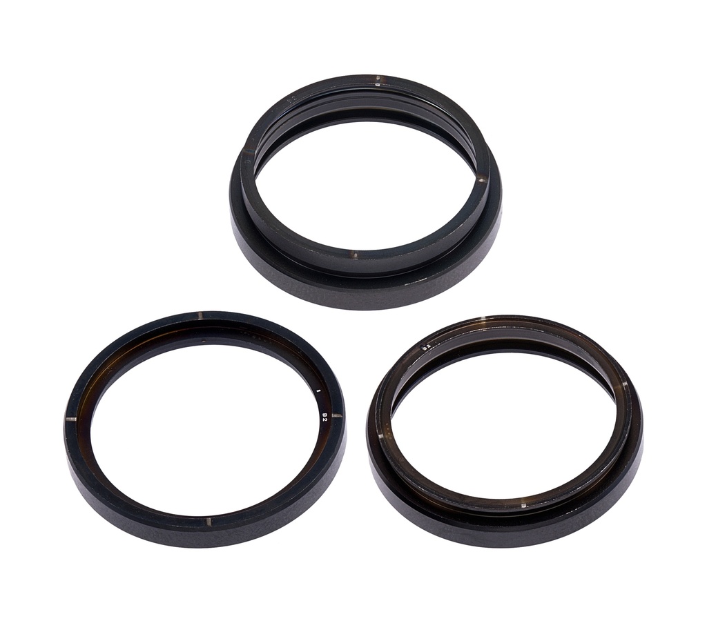 Anneau de protection de lentille de caméra arrière compatible iPhone 14 Pro - 14 Pro Max - 3 Pièces - Space Black