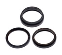 Anneau de protection de lentille de caméra arrière compatible iPhone 14 Pro - 14 Pro Max - 3 Pièces - Space Black