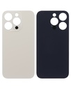 Vitre arrière avec adhésif 3M compatible iPhone 14 Pro - Sans Logo - Large Camera Hole - Or