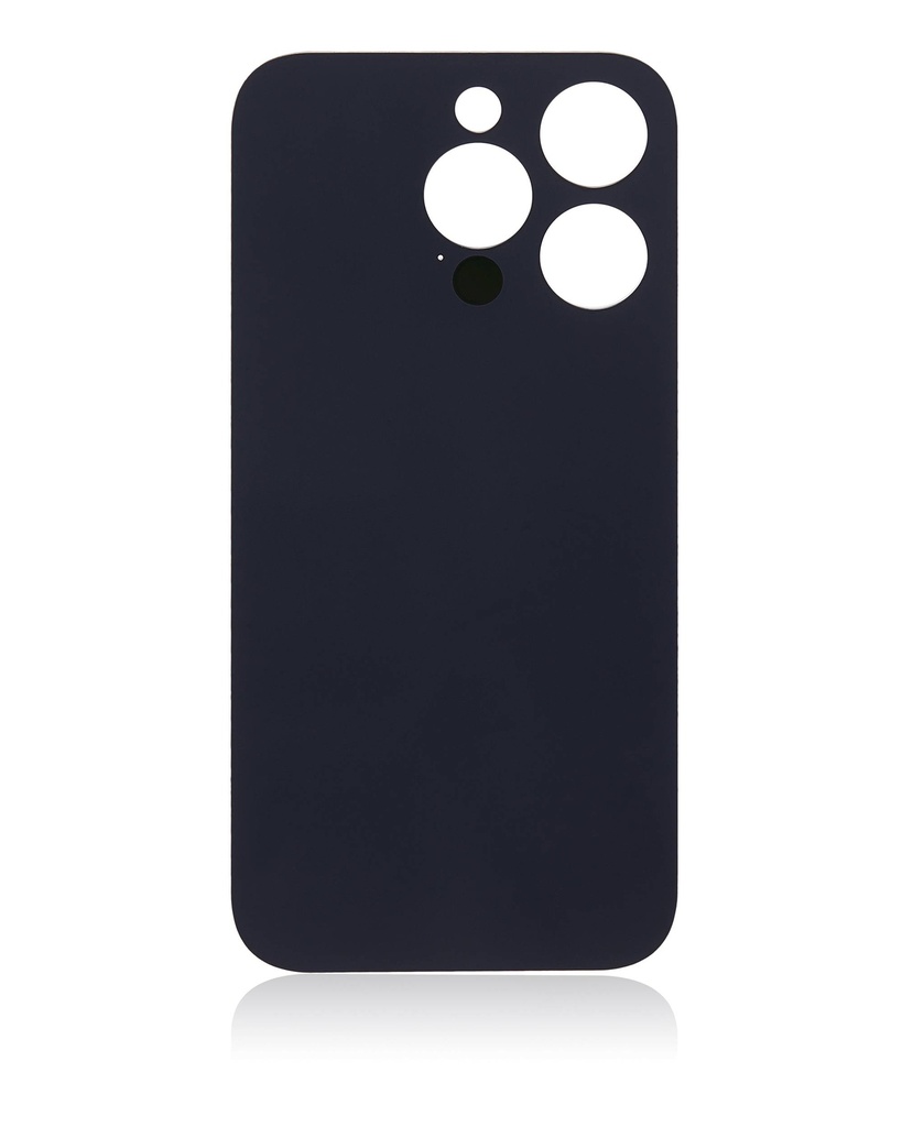 Vitre arrière avec adhésif 3M compatible iPhone 14 Pro - Sans Logo - Large Camera Hole - Deep Purple
