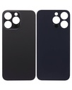 Vitre arrière avec adhésif 3M compatible iPhone 14 Pro Max - Sans Logo - Large Camera Hole - Space Black