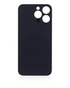 Vitre arrière avec adhésif 3M compatible iPhone 14 Pro Max - Sans Logo - Large Camera Hole - Argent