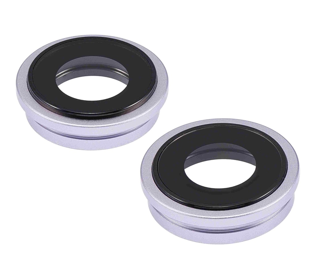 Lentille caméra arrière avec support et anneau - 2 pièces - compatible iPhone 14 et 14 Plus - Premium - Violet