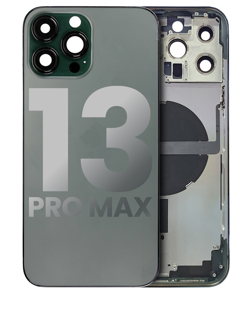 Châssis avec nappes pour iPhone 13 Pro Max - Grade A - avec Logo - Version US - Vert Alpin
