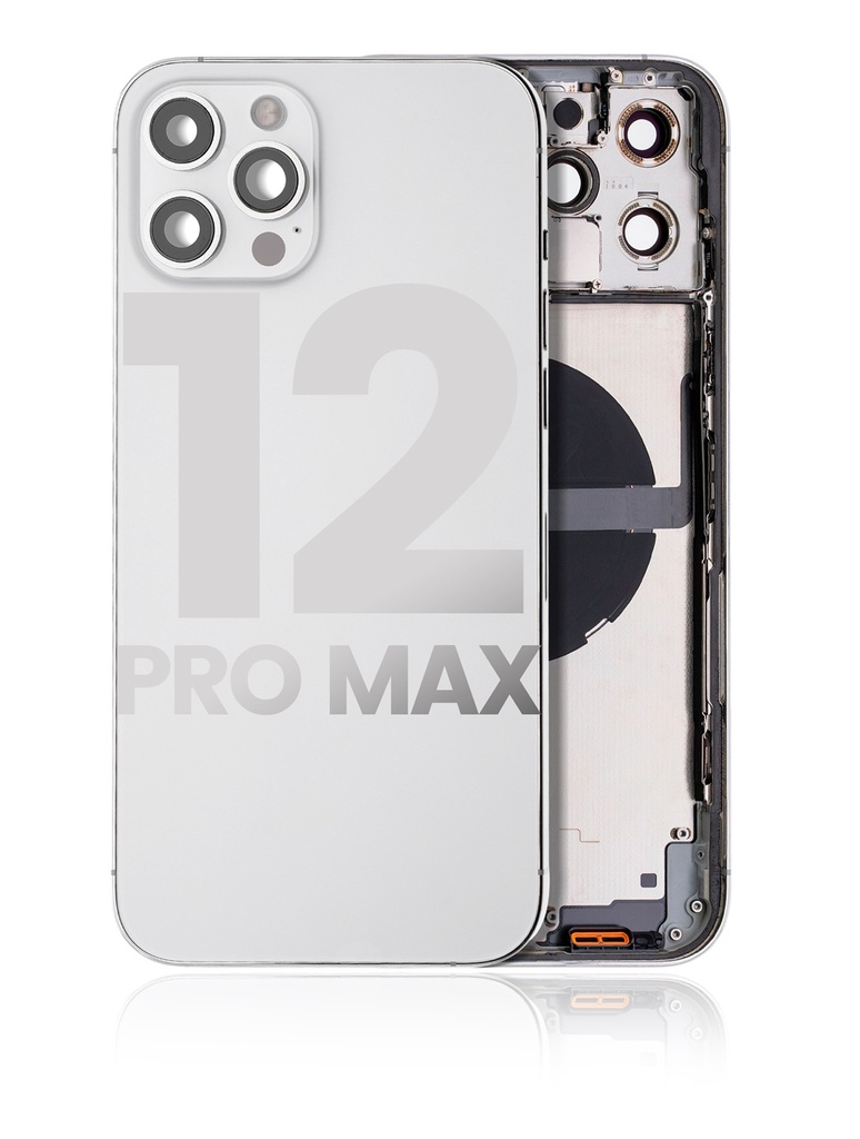 Châssis avec nappes pour iPhone 12 Pro Max - Grade A - avec Logo - Version US - Argent